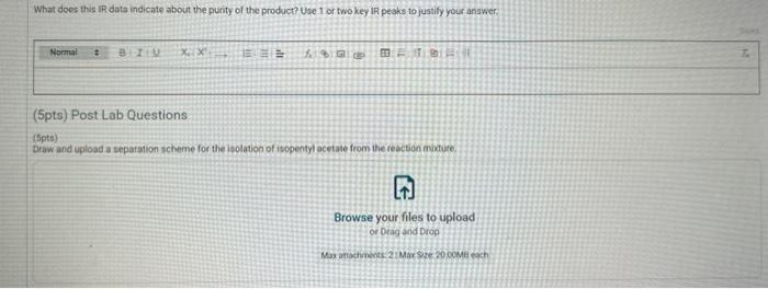 Solved IR Spectrum for Product Obtained You can downioad the | Chegg.com