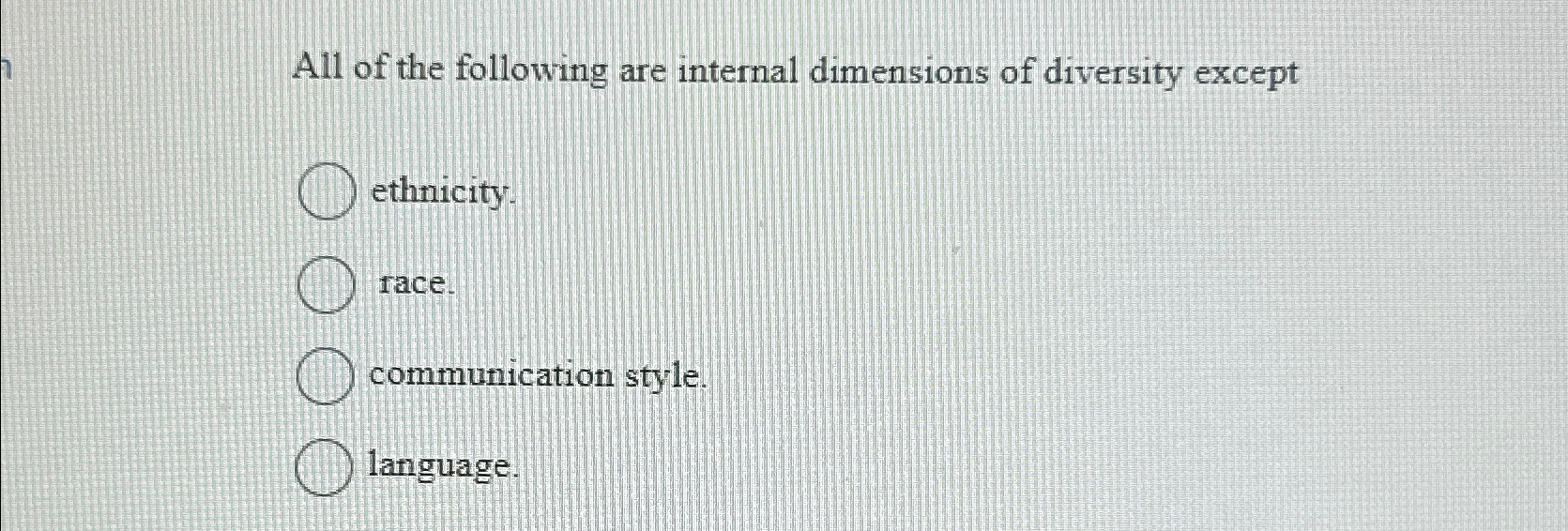 Solved All of the following are internal dimensions of | Chegg.com