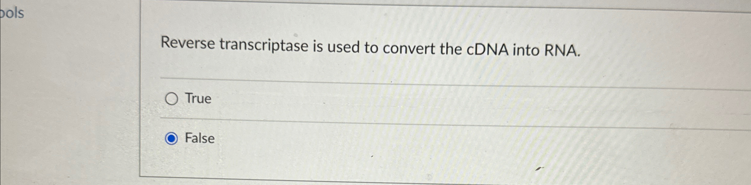 Solved Reverse transcriptase is used to convert the cDNA | Chegg.com