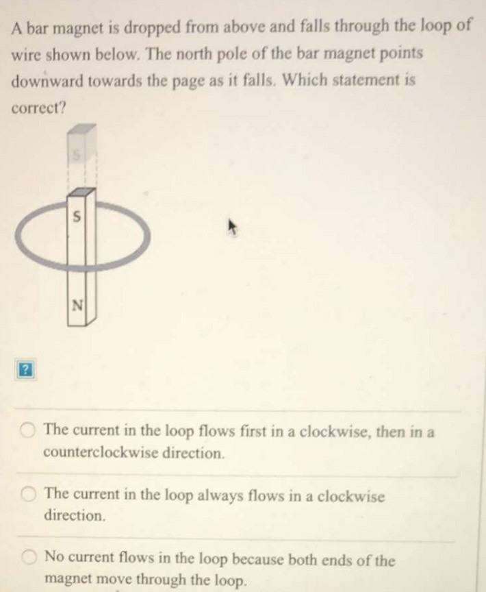 Solved A bar is dropped from above and falls through
