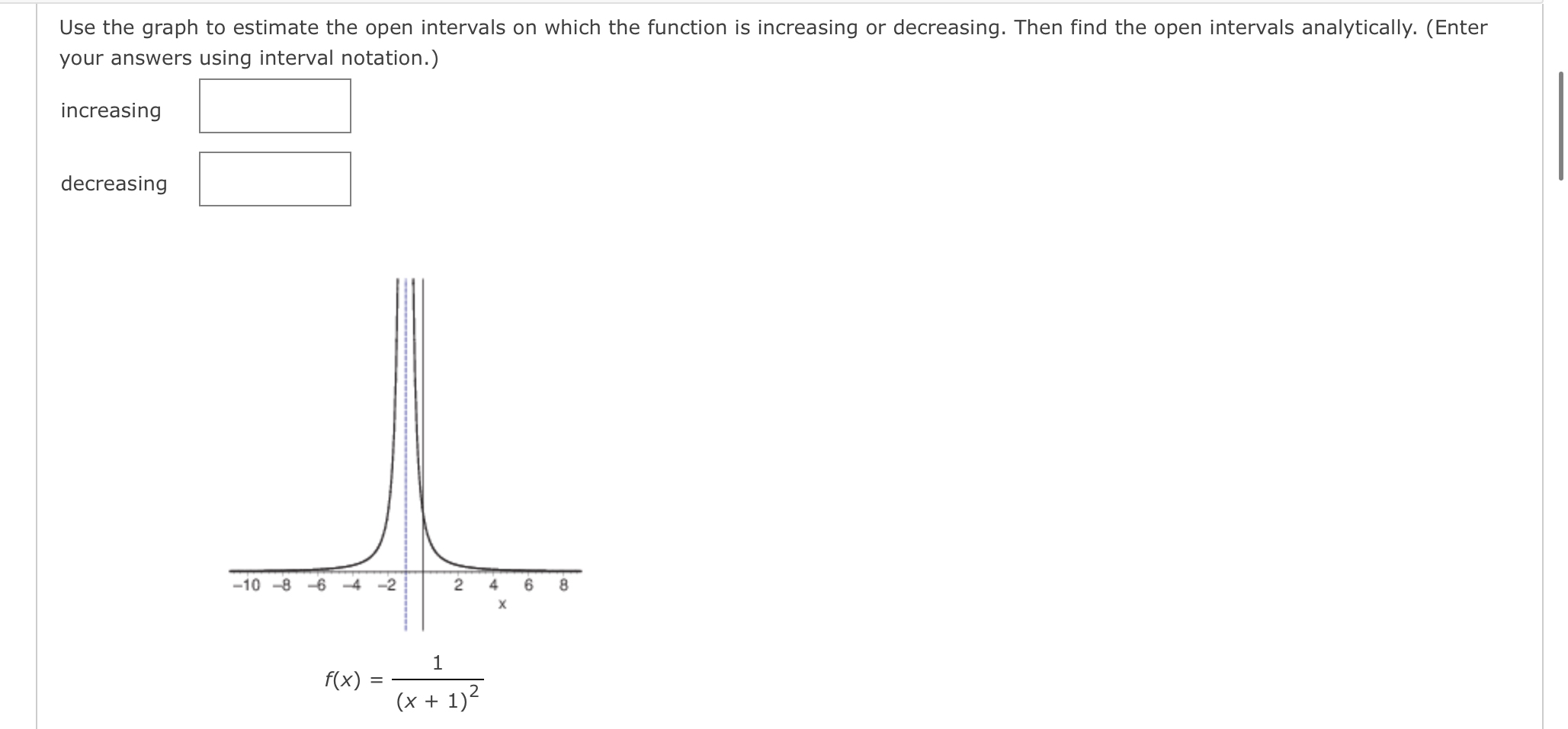 Solved Use the graph to estimate the open intervals on which | Chegg.com