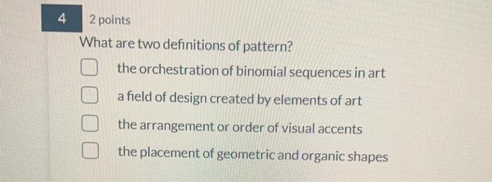 PATTERN DEFINITIONS visual data 3