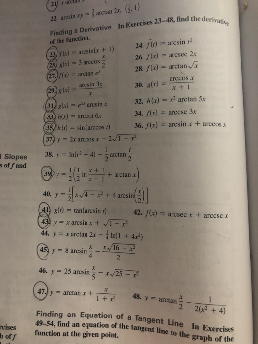 Solved D The Derivative 211 Rareal 22 Arcsin Xy Arctan