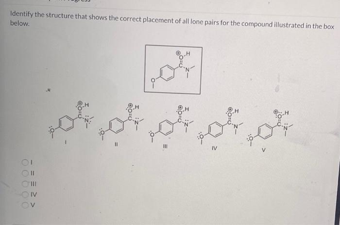 Solved Identify the structure that shows the correct | Chegg.com