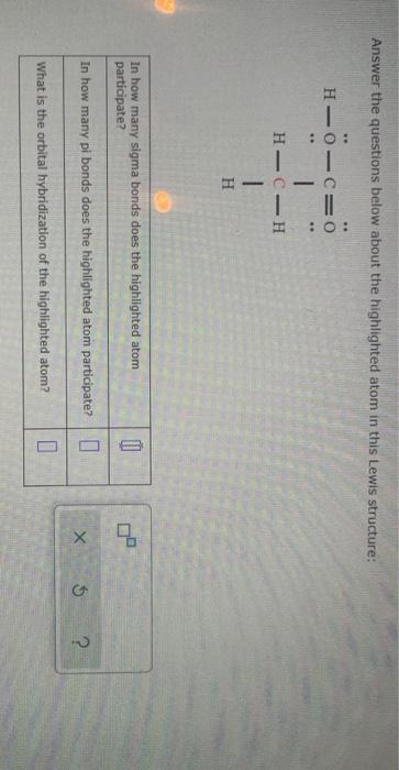 Solved What is the hybridization of the central atom in the | Chegg.com