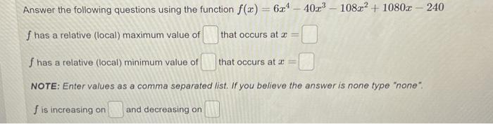 Solved Answer the following questions using the function | Chegg.com