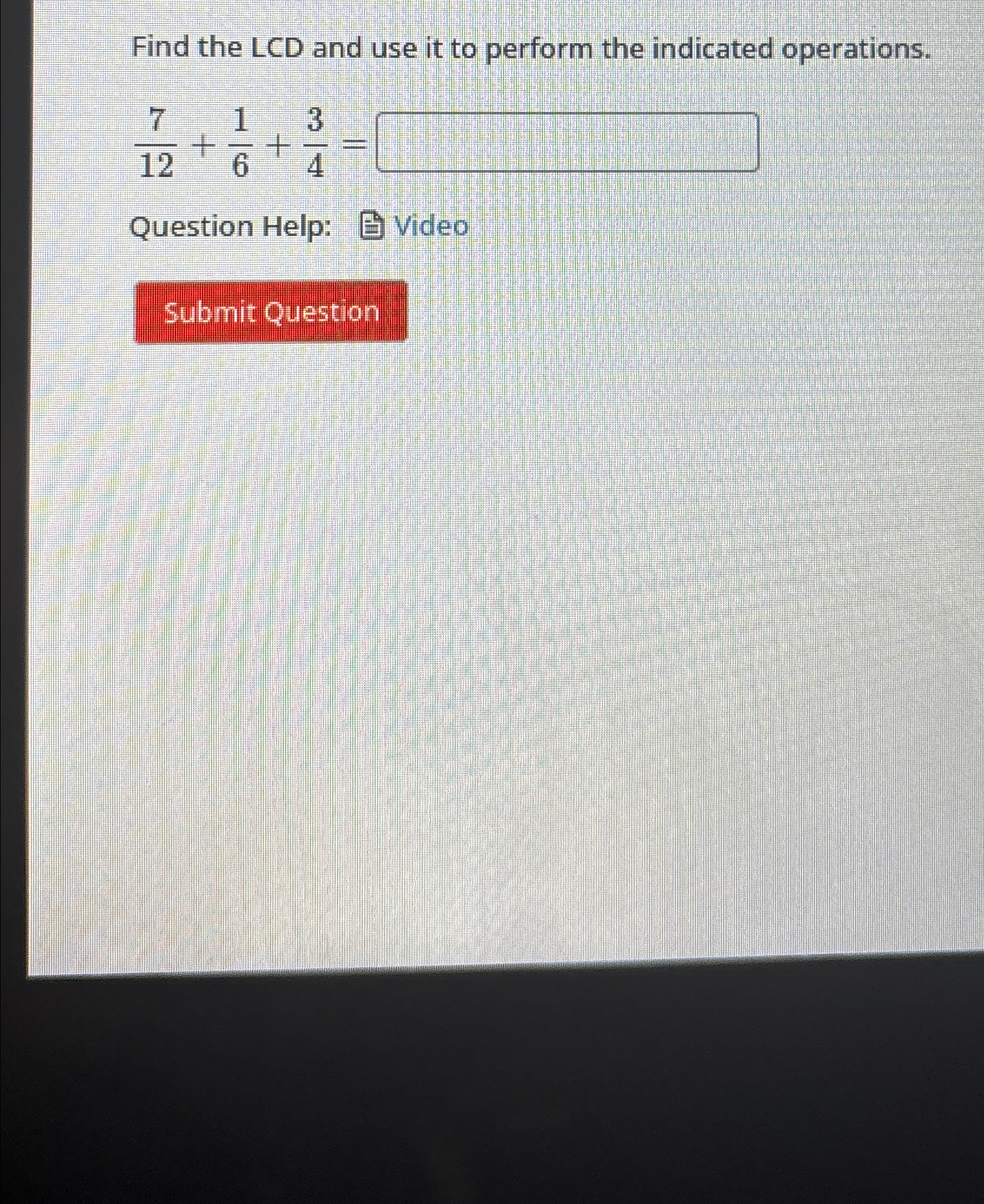 Solved Find the LCD and use it to perform the indicated | Chegg.com