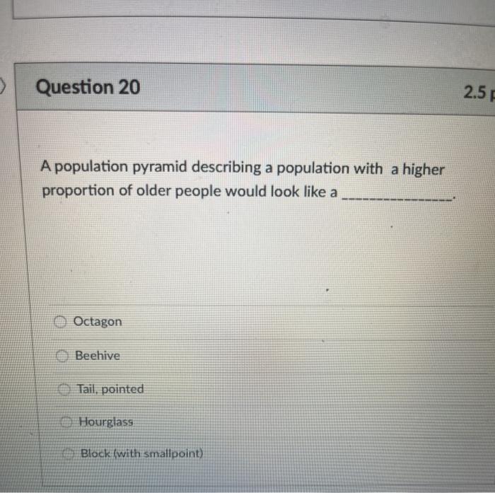 > Question 20 2.5 A population pyramid describing a population with a higher proportion of older people would look like a Oct”></div>
</div>
</div>
<div class='code-block code-block-1' style='margin: 8px auto; text-align: center; display: block; clear: both;'>
<a href=