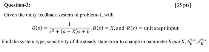 Solved System Modeling question. please show steps and write | Chegg.com