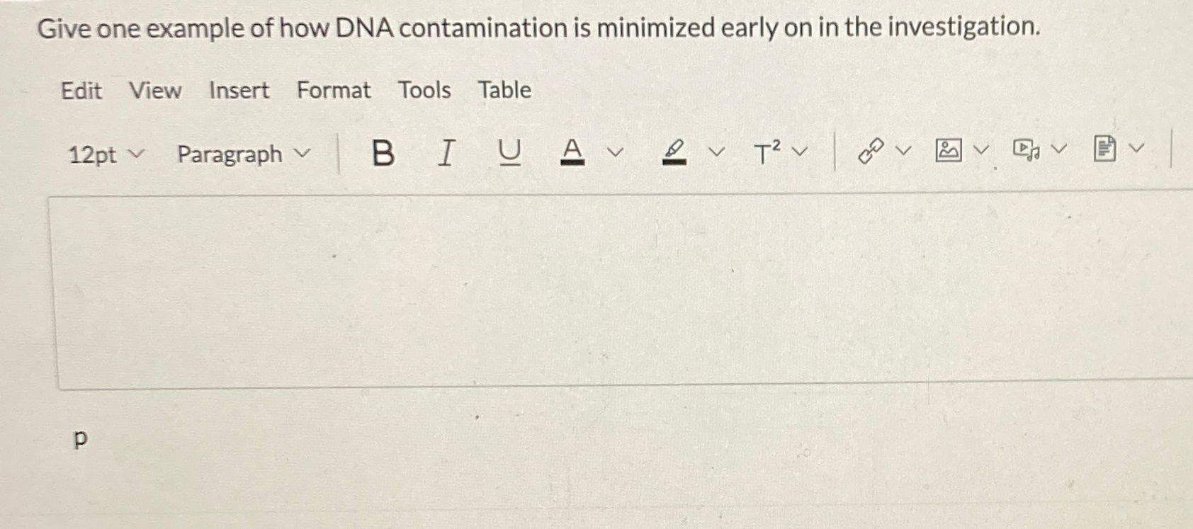 Solved Give one example of how DNA contamination is | Chegg.com