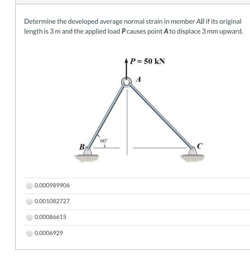 Solved Determine the developed average normal strain in | Chegg.com