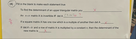 Solved (4) ﻿Fill in the blank to make each statement trueTo | Chegg.com