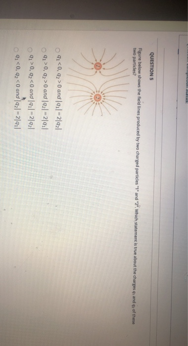 Solved QUESTIONS Figure below shows the field lines produced | Chegg.com