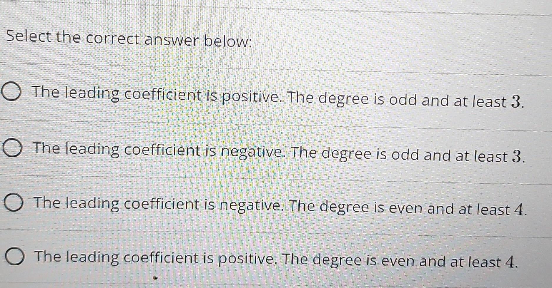 Solved Which of the following is a valid conclusion about | Chegg.com