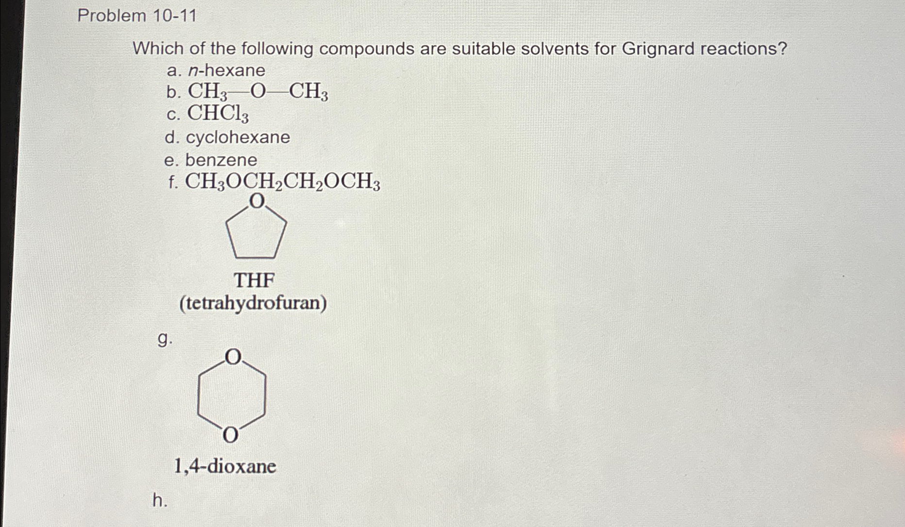 Solved Problem 10-11Which of the following compounds are | Chegg.com