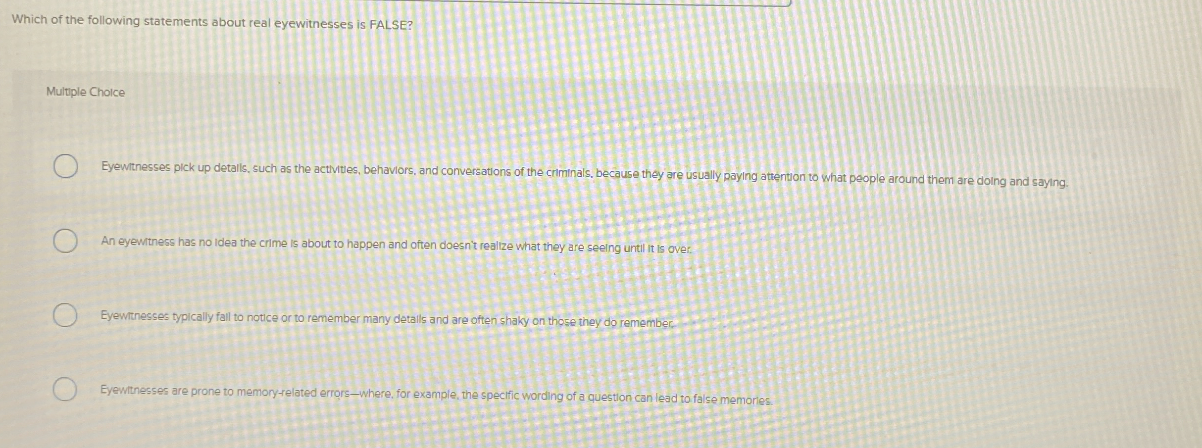 High Quality SOLUTION Which of the following statements about real