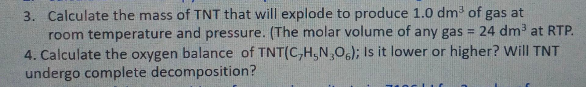 what is the molar mass of tnt