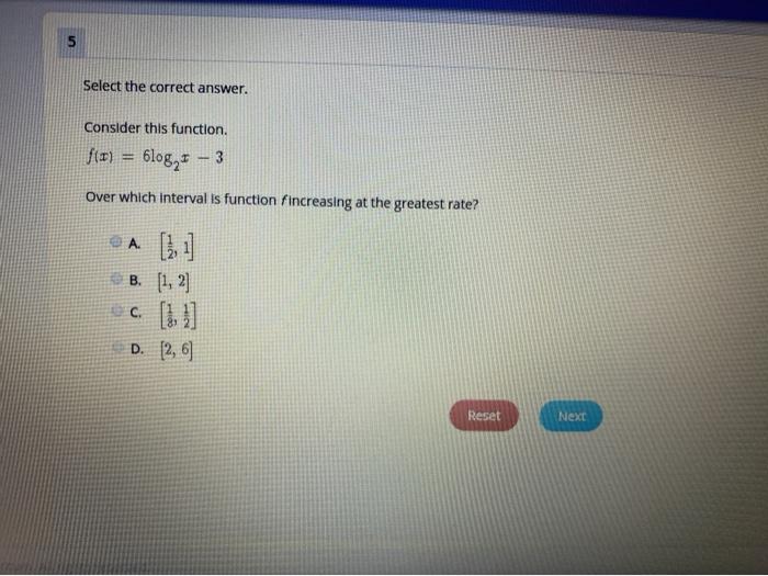 Solved Select the correct answer. Consider this function. f | Chegg.com