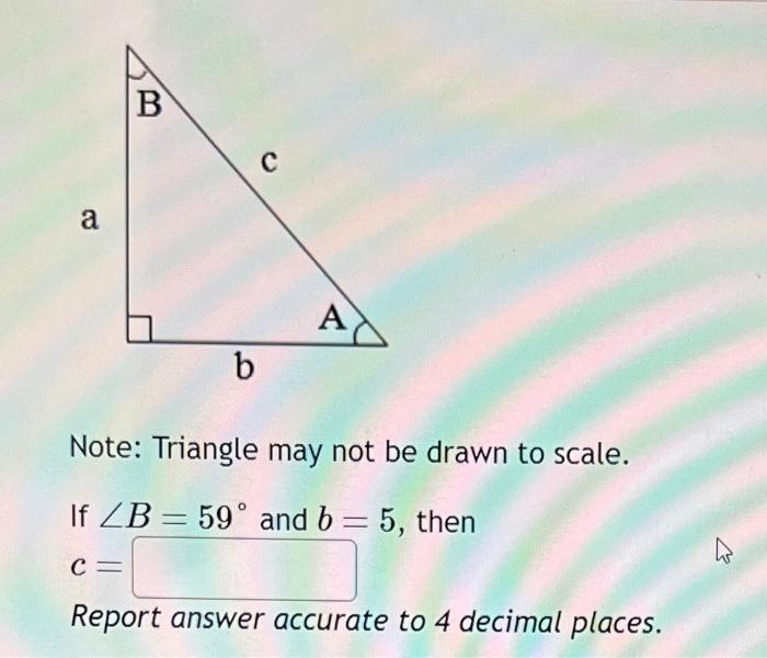 Solved Note: Triangle may not be drawn to scale. Suppose | Chegg.com