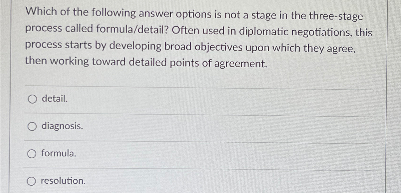 Solved Which of the following answer options is not a stage | Chegg.com