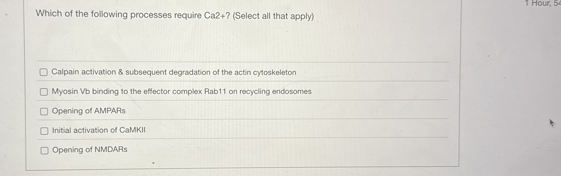 Solved Which of the following processes require | Chegg.com