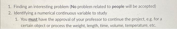 Solved 1. Finding an interesting problem (No problem related | Chegg.com