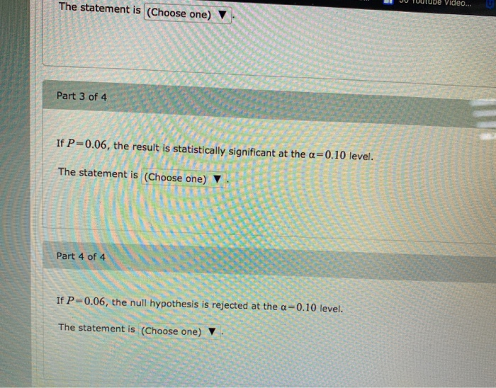 Solved Identify the following statements as true or false.