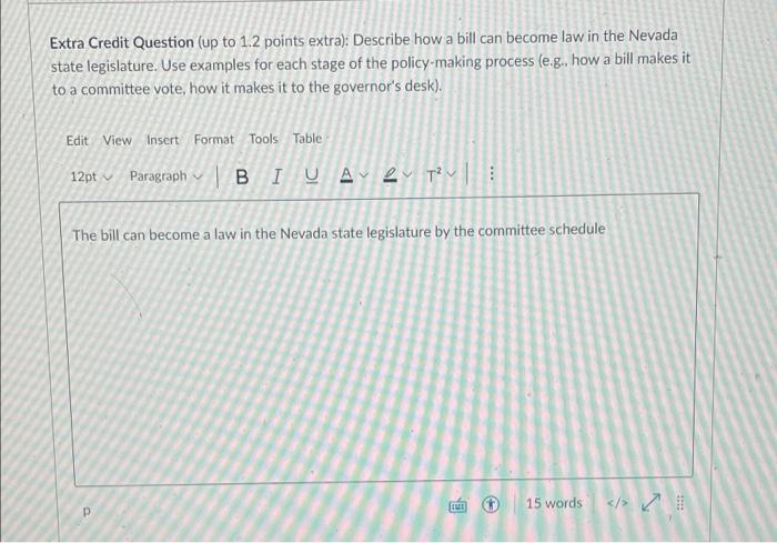 Solved a Extra Credit Question (up to 1.2 points extra): | Chegg.com