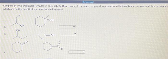 Solved Write the molecular formulas for the following | Chegg.com