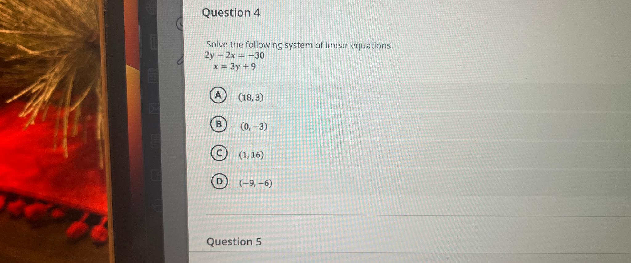 Solved Solve The Following System Of Linear | Chegg.com