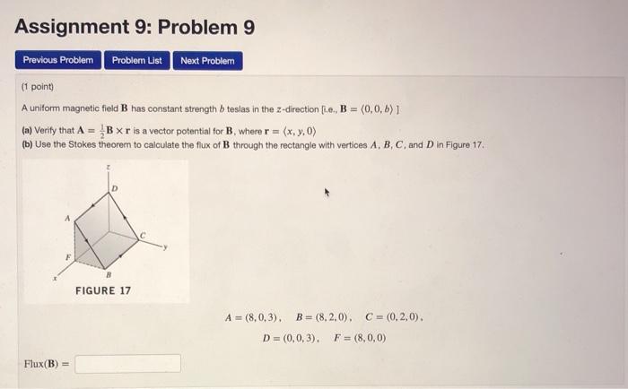 Solved Assignment 9: Problem 9 Previous Problem Problern | Chegg.com