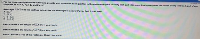 Solved 6. For the three part question that follows, provide | Chegg.com