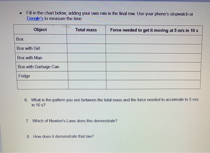 PhET: Forces and Motion Basics Link to sim: | Chegg.com