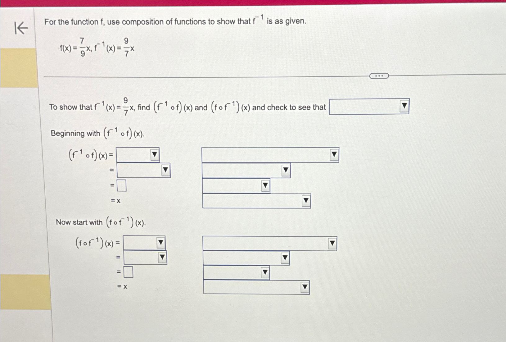 Solved For the function f, ﻿use composition of functions to | Chegg.com