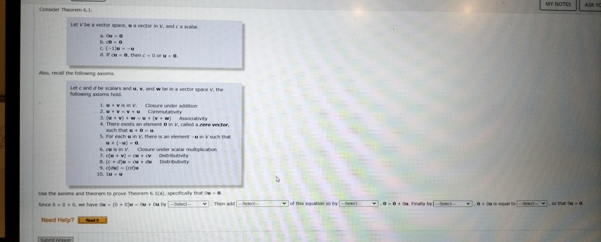 Solved Let V Be A Vector Space U A Vector In V And C A Chegg Solved Let V Be A Vector Space U A Vector In V And C A Chegg