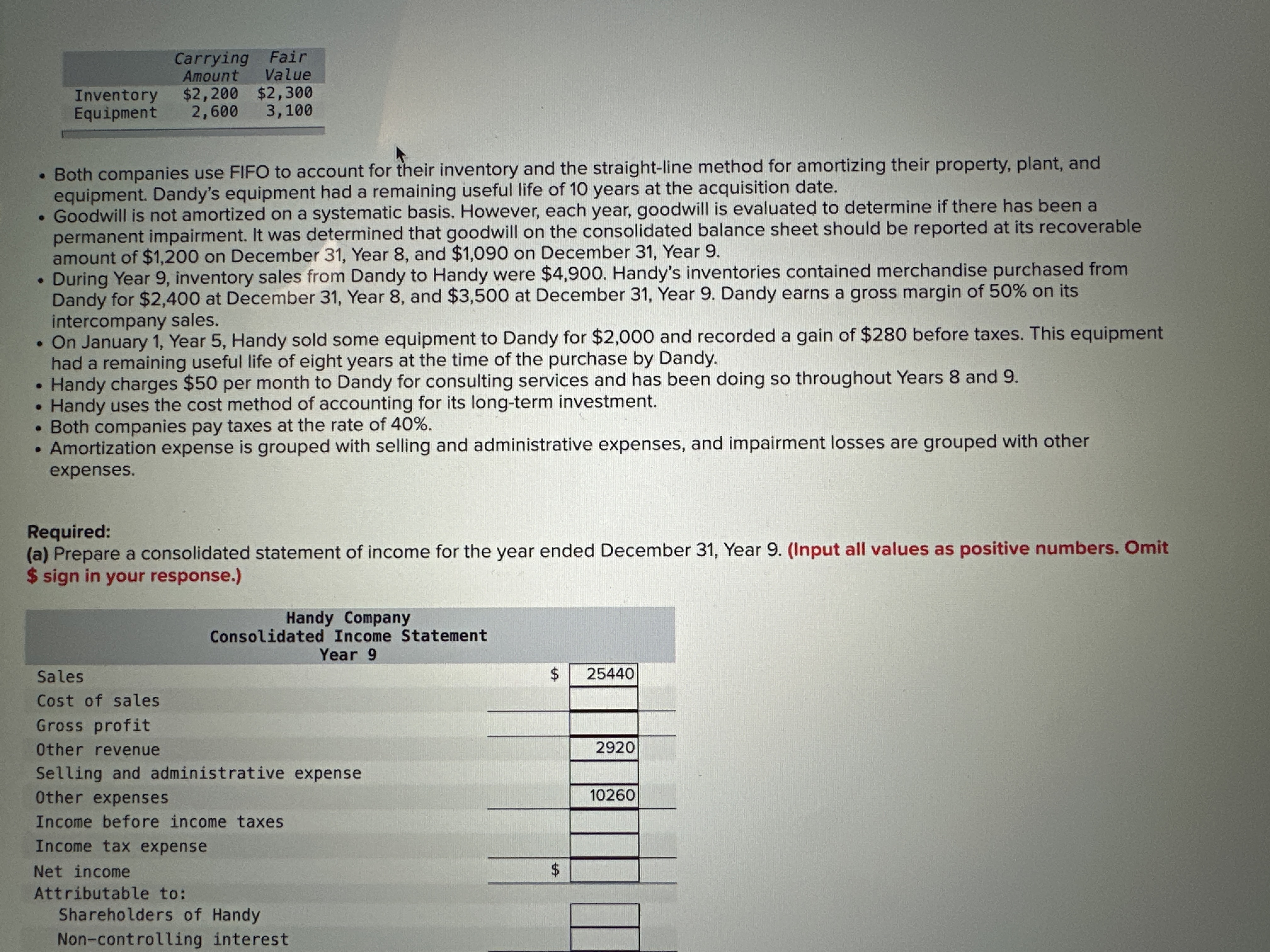 On January 1, ﻿Year 4, ﻿Handy Company (Handy)