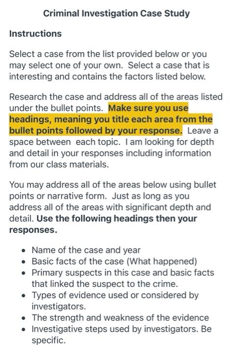 Case study requirements picture