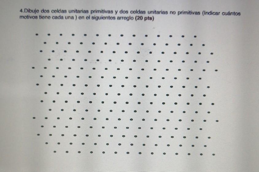 Solved 4. Draw two primitive Unit cells and two | Chegg.com