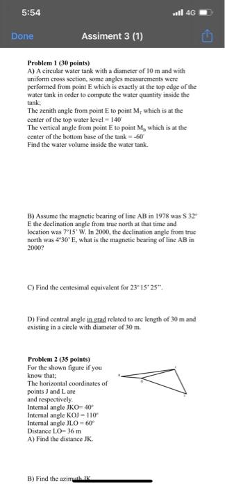Solved Problem 2 (35 points) For the shown figure if you | Chegg.com
