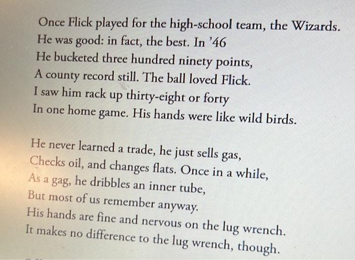 Solved Ex-Basketball Player BY JOHN UPDIKE a Pearl Avenue | Chegg.com