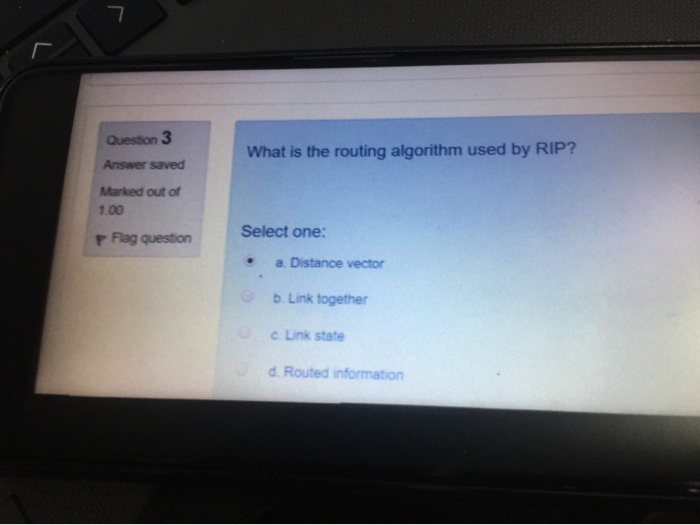 Solved 7 Question 3 What is the routing algorithm used by | Chegg.com