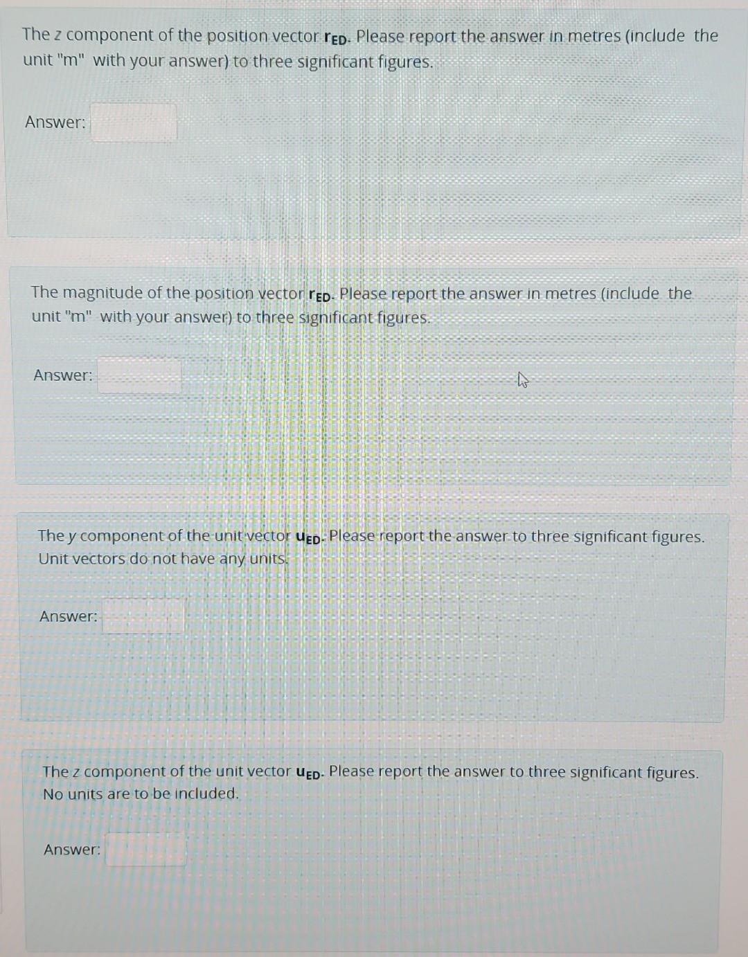 Solved H D Answer: P -ye- Answer: E Ze Apgwer Xe A X For the | Chegg.com
