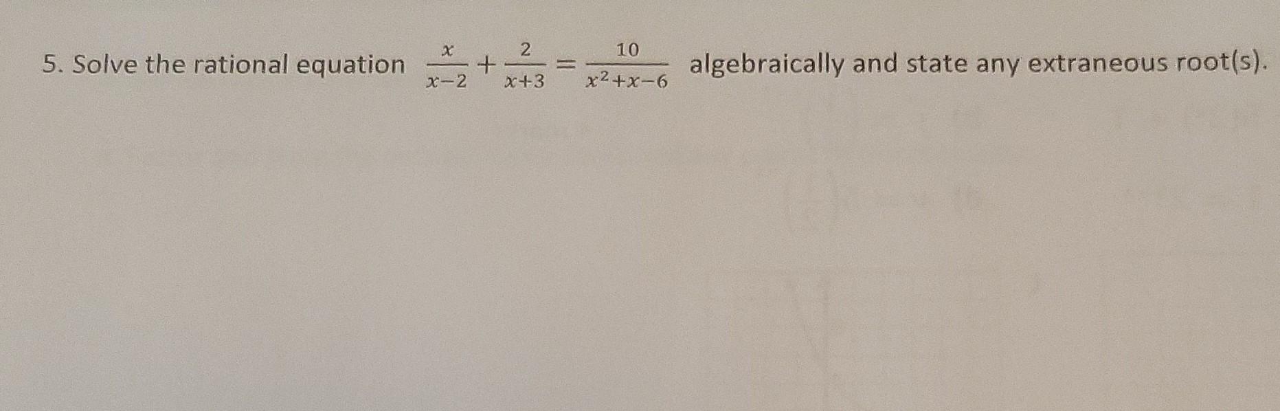 Solved Hello I need help with #5 I've been stuck for days | Chegg.com