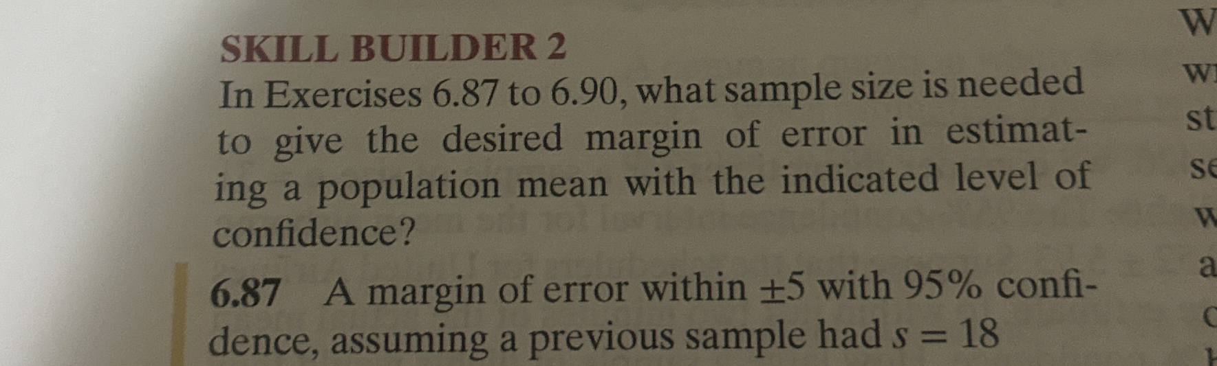 Solved SKILL BUILDER 2In Exercises 6.87 ﻿to 6.90 , ﻿what | Chegg.com