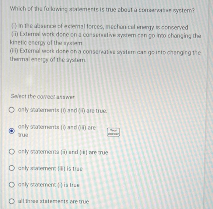 Solved Which of the following statements is true about a | Chegg.com