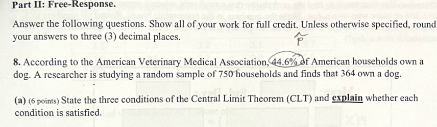 Solved Part II: Free-Response.Answer The Following | Chegg.com