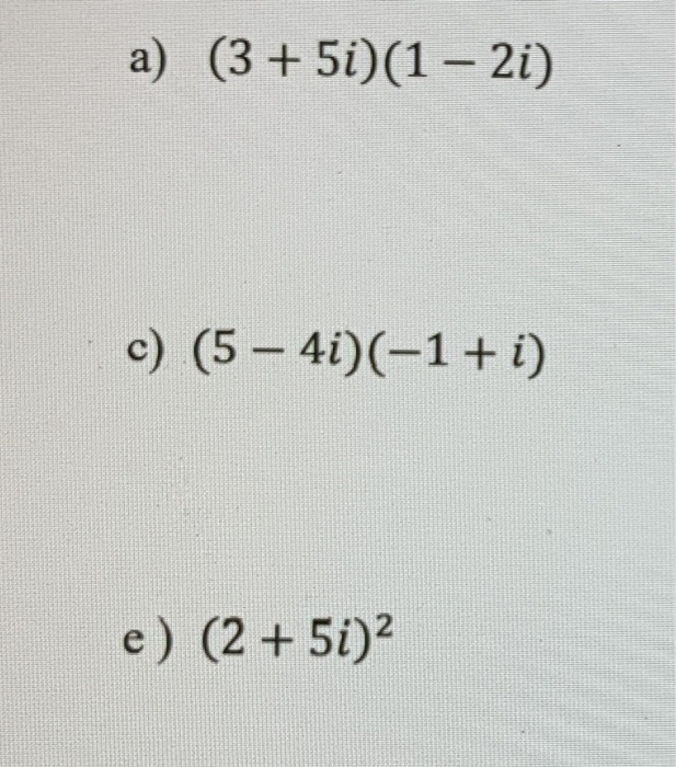 Solved 5. Perform the operation and write the answer in | Chegg.com