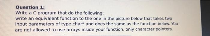Solved Question 1: Write a C program that do the following: | Chegg.com