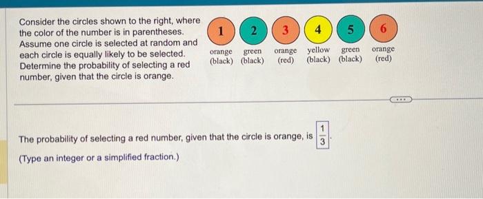 Solved Consider the circles shown to the right, where the | Chegg.com