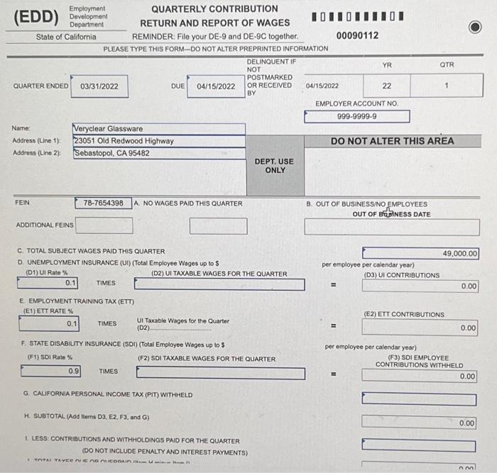 Solved Veryclear Glassware is a new business owned by Skyler
